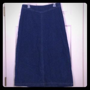 Koret Petites Dark awash A-line Denim Skirt 14P